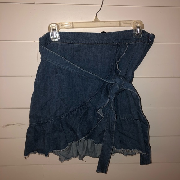 NWT Paige Nivelle ruffle wrap skirt in mantra - Picture 9 of 12